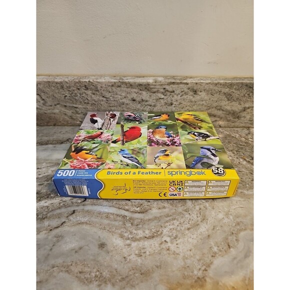 New Springbok 500 Piece Jigsaw Puzzle "Birds of a Feather" Made in USA Complete - Picture 6 of 6